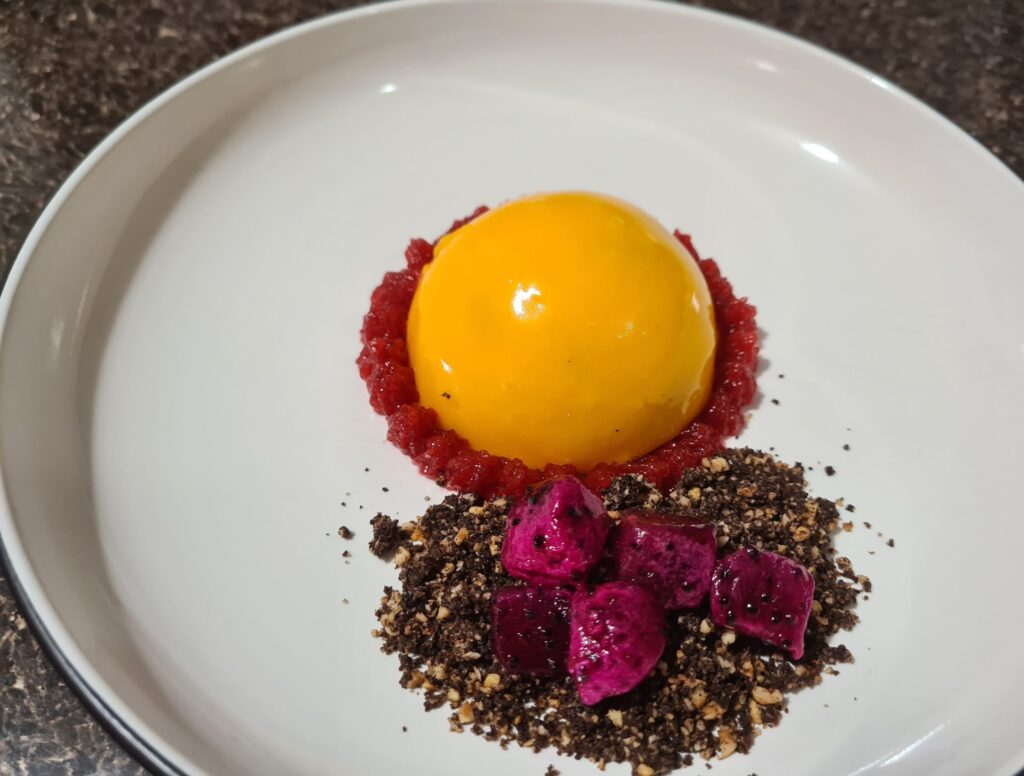 Pistachio and Raspberry Semifreddo