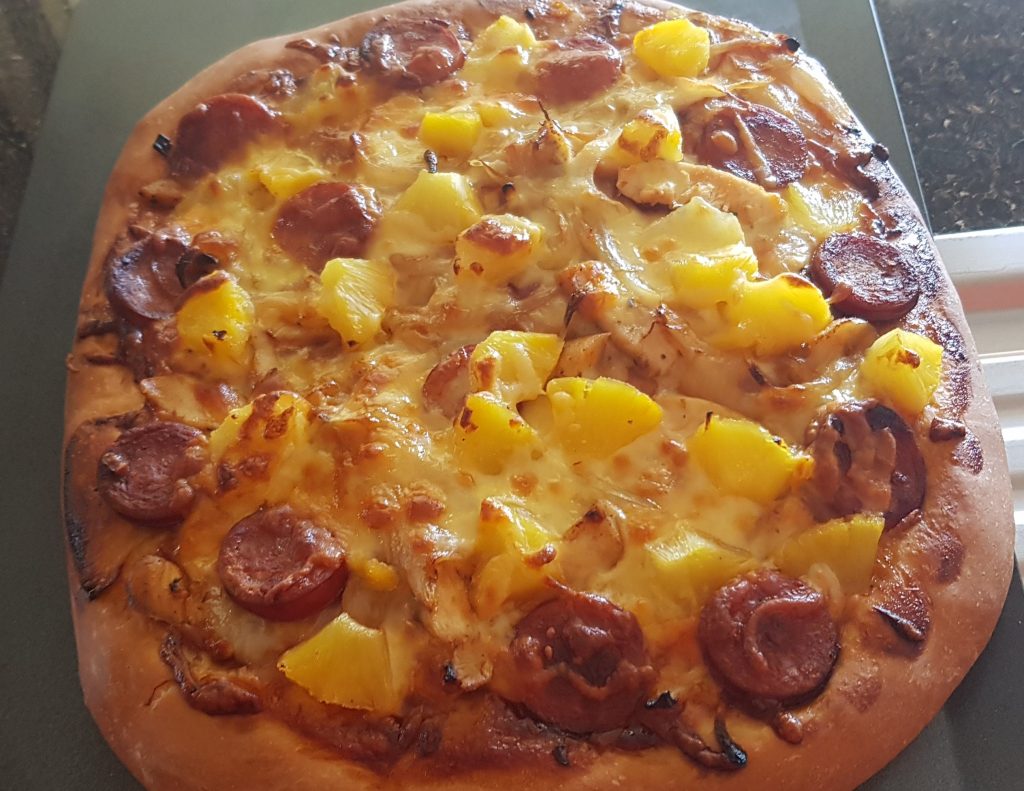 chorizo,bacon pineapple & cheese