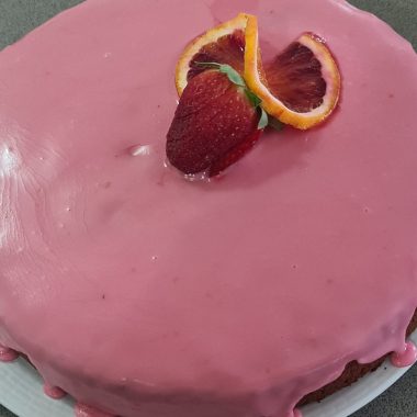 Blood orange cake