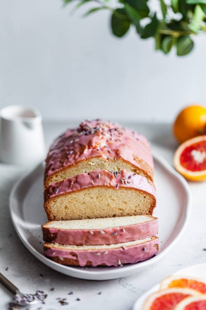 blood orange and yoghurt