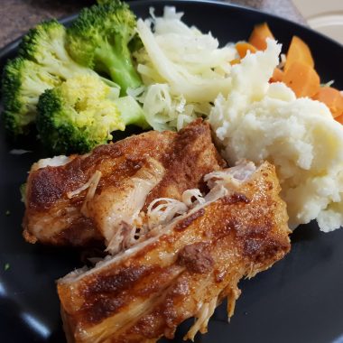 Slow cooked pork